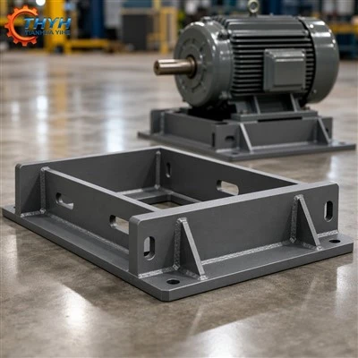Welded Motor Mounting Base Frame | Slotted Belt Tensioning, IEC NEMA, ISO 9001 OEM