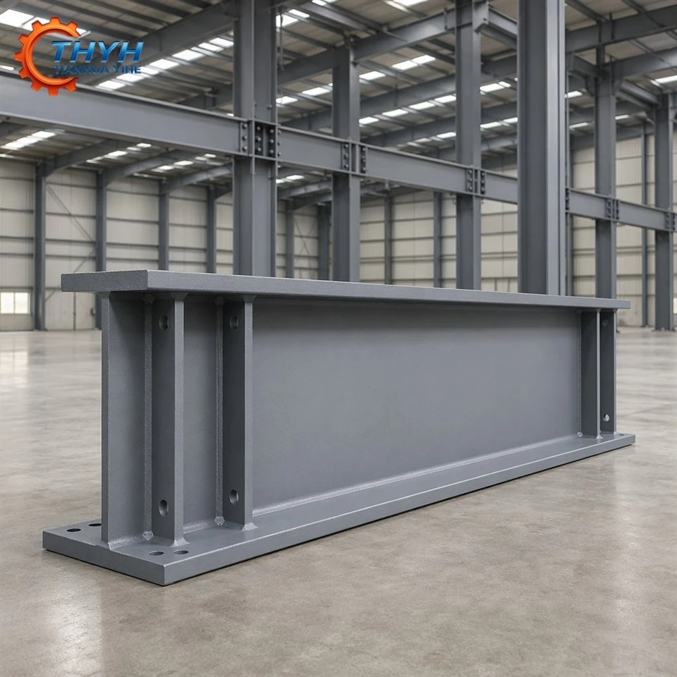 Custom Galvanized Steel I-Beam With Fabricated Welded Bracket Cleats & Gusset Attachments For Mezzanine & Platform Support Systems best