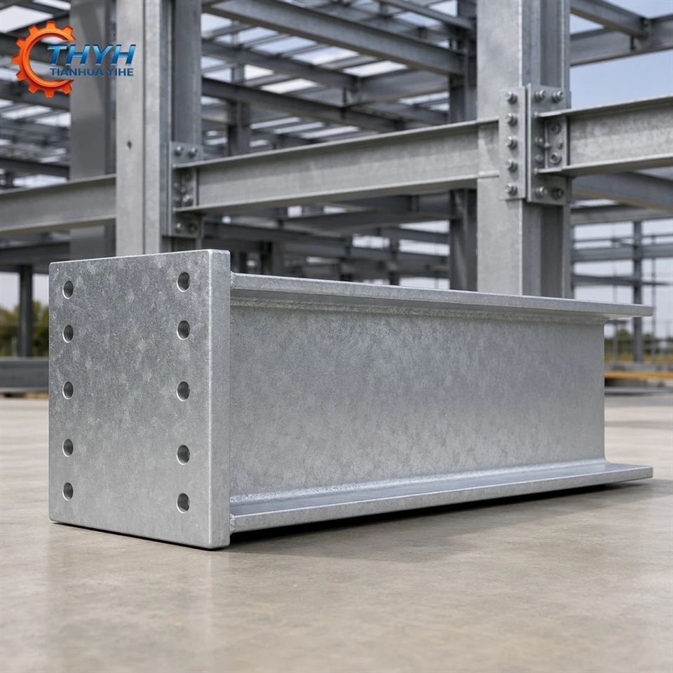 Custom Built-Up Welded Plate Girder Steel I-Beam With Hot-Dip Galvanized Finish For Large-Span Building Construction high quality Custom Built-Up Welded Plate Girder Steel I-Beam With Hot-Dip Galvanized Finish For Large-Span Building Construction high quality